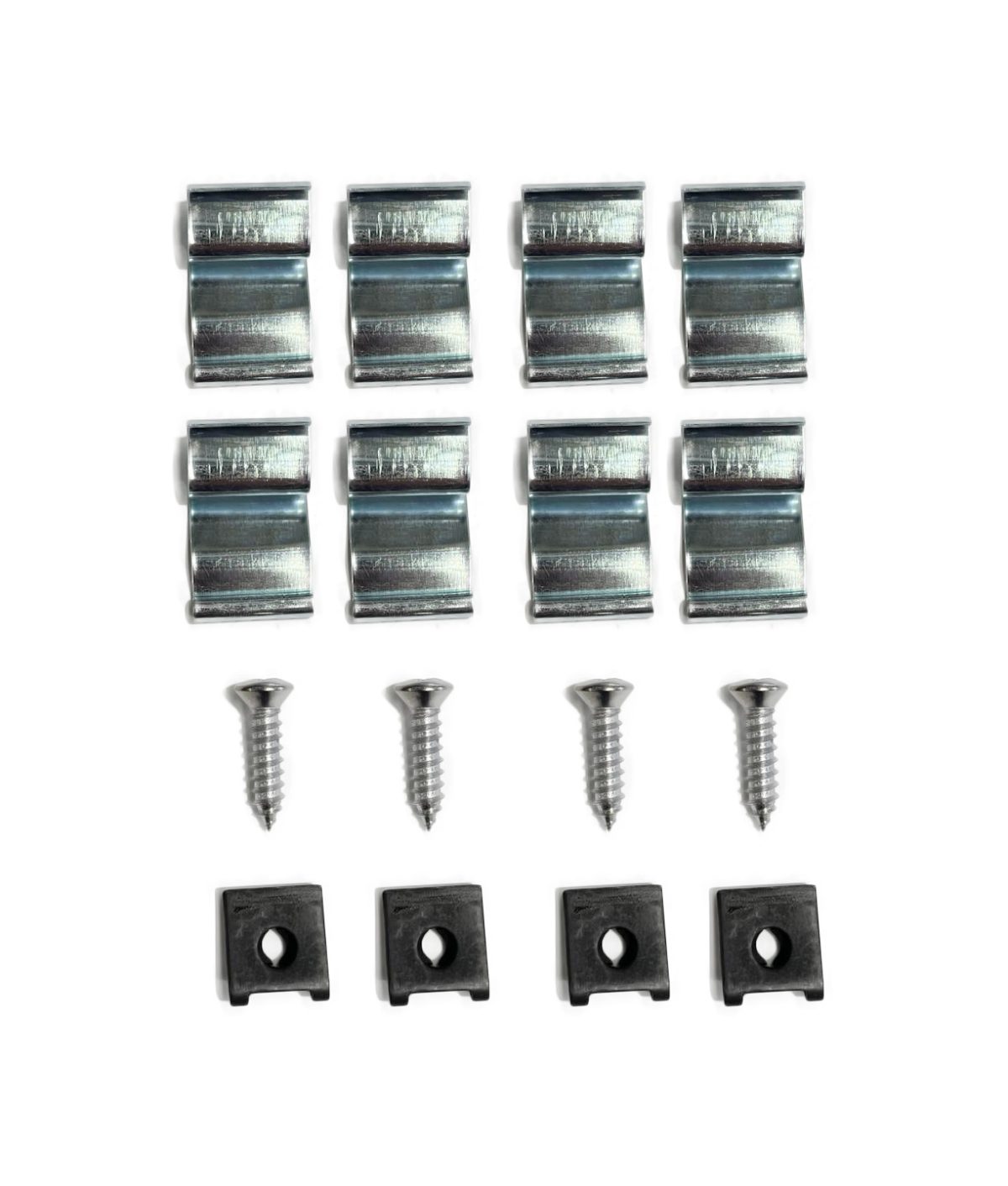 INTERIOR GARNISH WINDOW FRAME CLIPS AND SCREWS-16PC (1955-59) - Classic ...